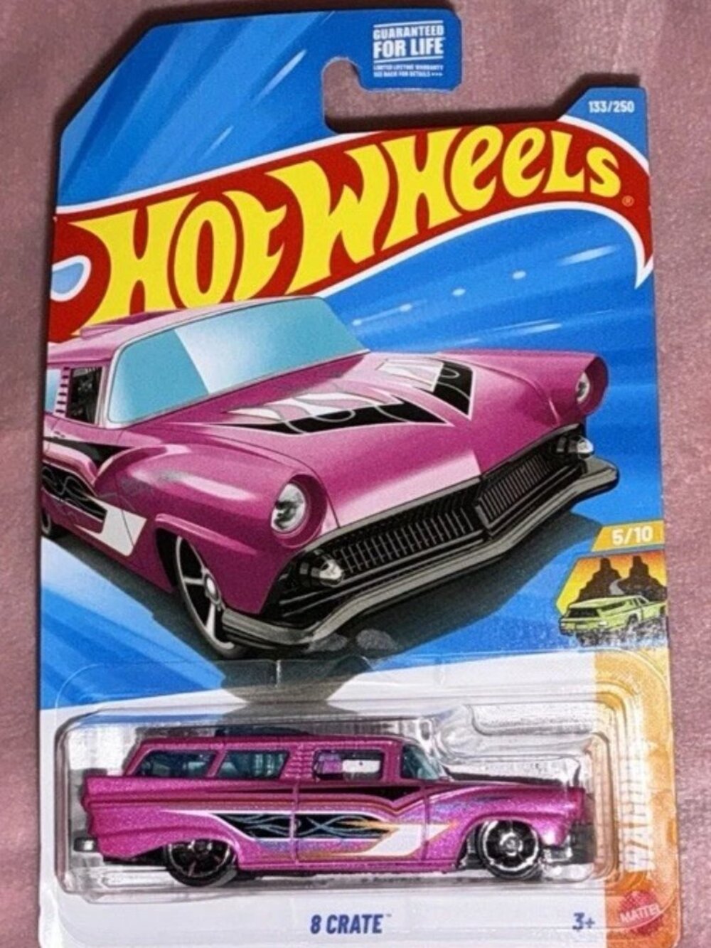 🩷 Hot Wheels 8 CRATE Pink #133 Mainline 2026 Case F/G
